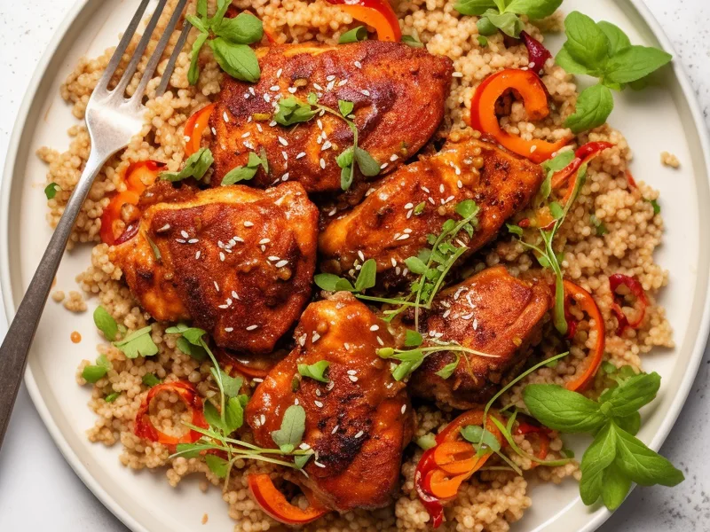 Keto Smoked Paprika Herb Chicken Thighs