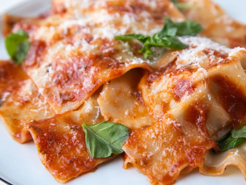 Sausage Ricotta Ravioli with Wonton Wrappers