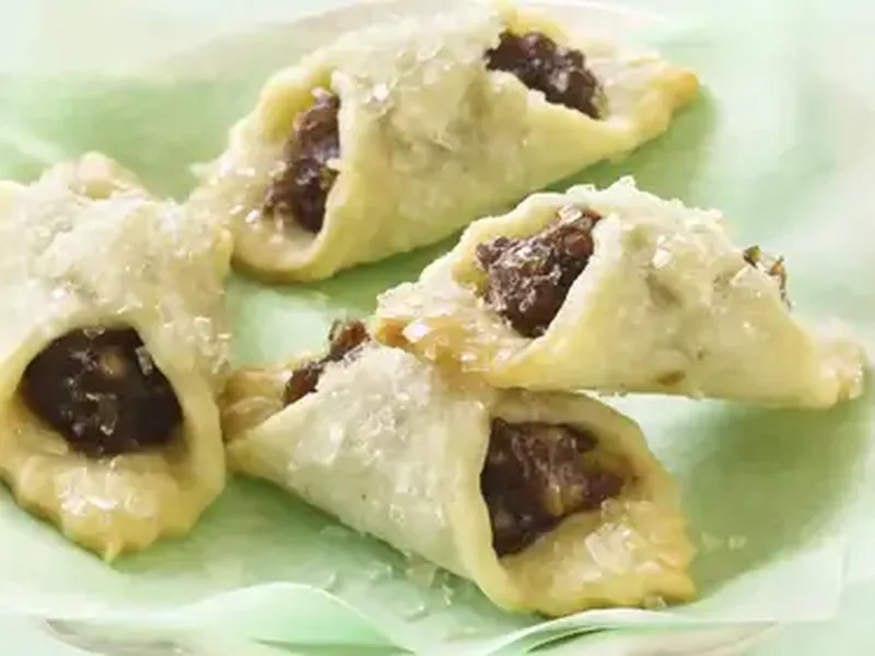Cream Cheese Date-Filled Cookie Wraps with Orange Walnut
