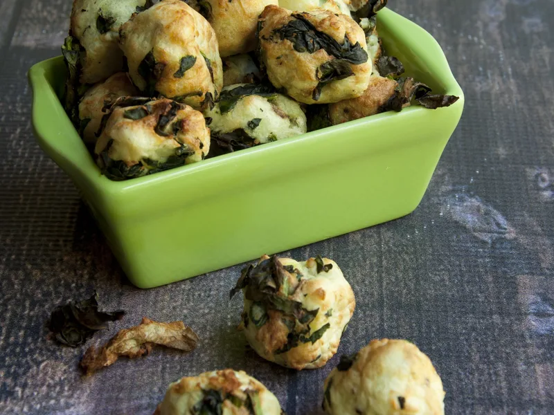 Air Fryer Kale and Idaho Potato Nuggets