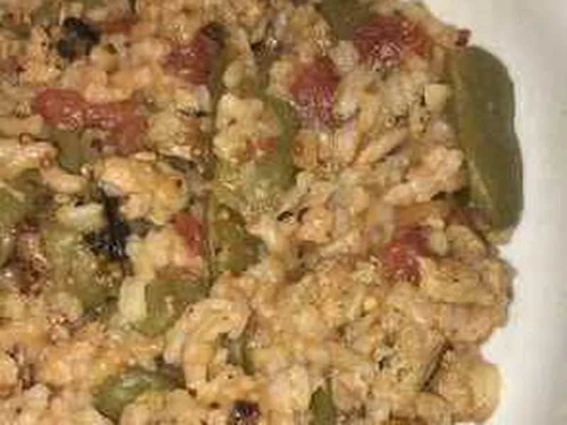 Ground Turkey Skillet With Rice and Green Beans