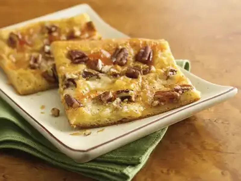 Apricot Gorgonzola Crescent Roll Appetizers with Pecans