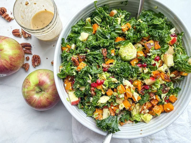 Roasted Butternut Squash Salad Poppy Seed Dressing