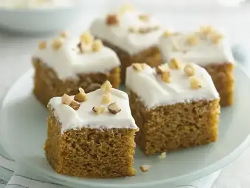 Easy Pumpkin Spice Bars with Cream Cheese Frosting