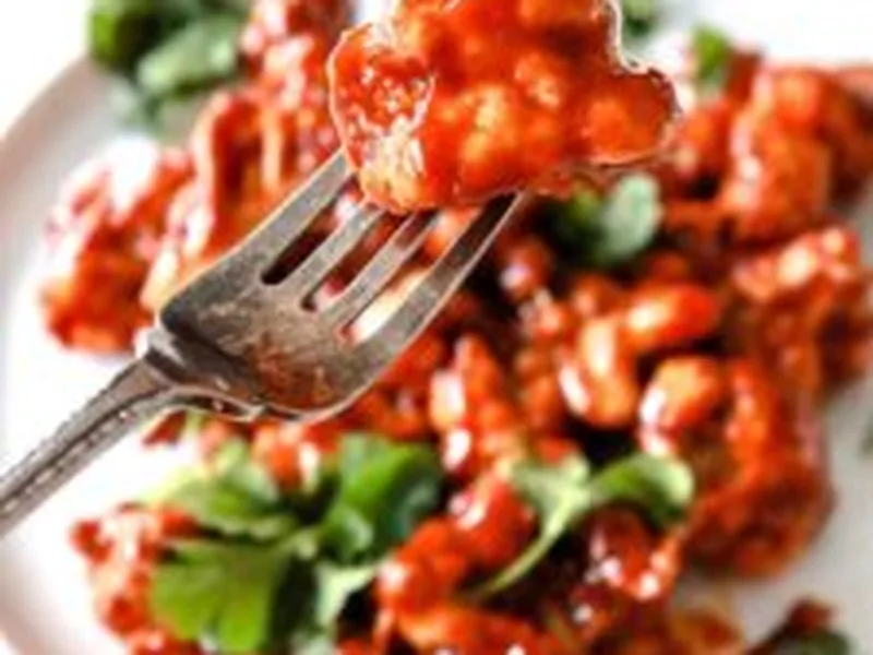 25-Minute Air Fryer BBQ Cauliflower with Crispy Coating