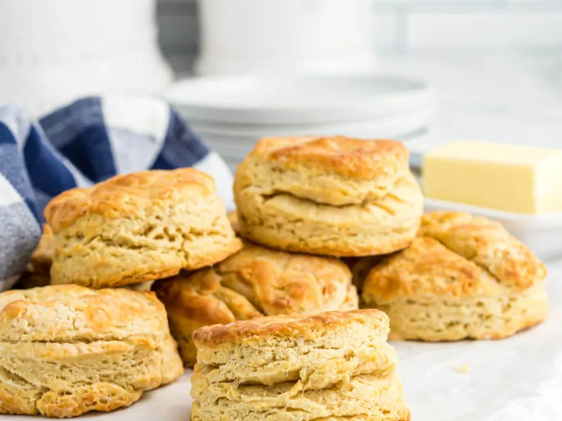KFC-Style Buttermilk Biscuits with Flaky Layers