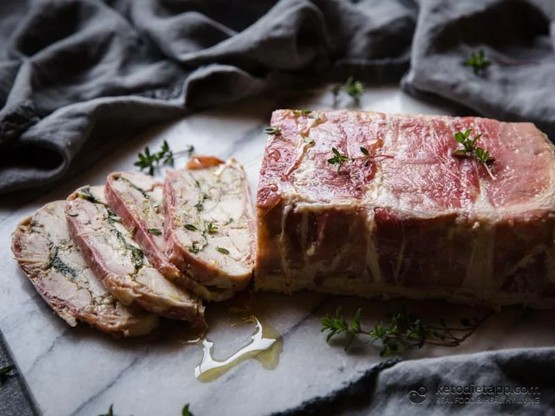 Prosciutto-Wrapped Herb Chicken Terrine