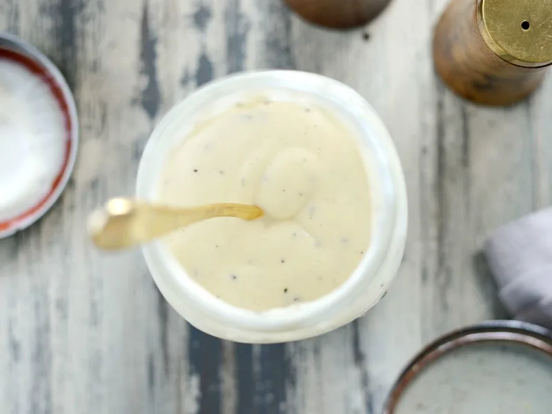Greek Yogurt Coleslaw Dressing with Honey