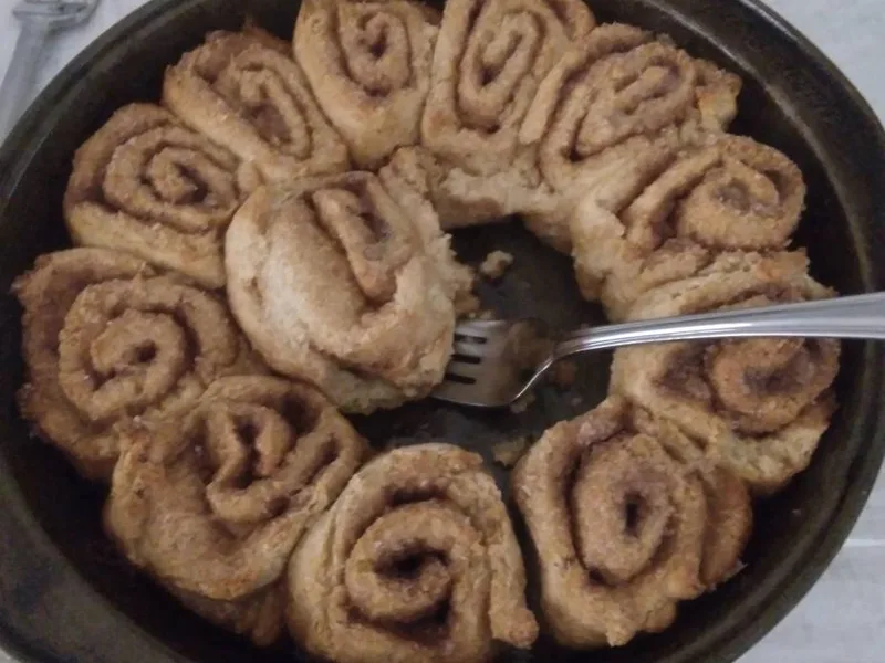 Whole Wheat Cinnamon Buns with Dairy