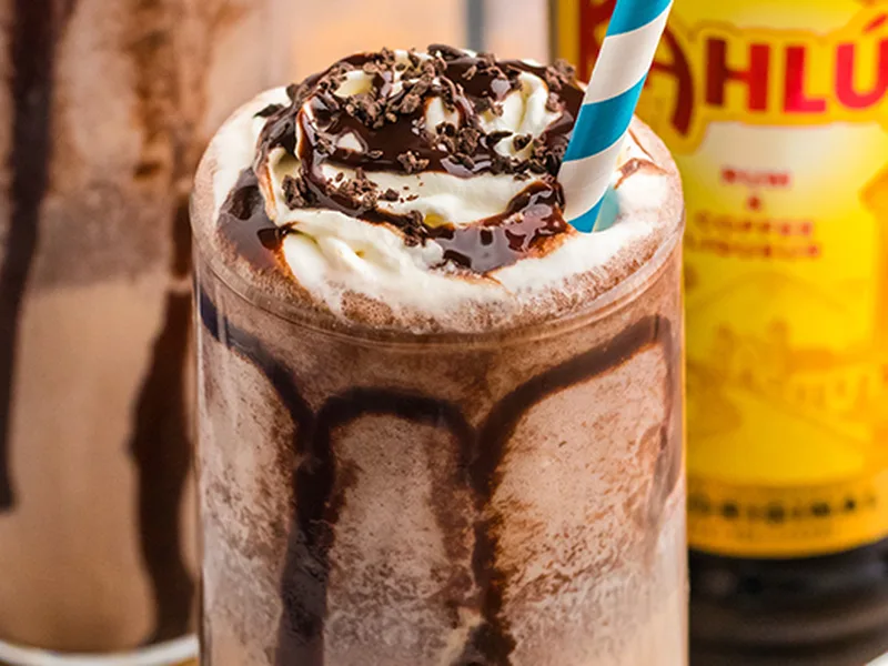 Classic Frozen Mudslide Cocktail with Chocolate Ice Cream