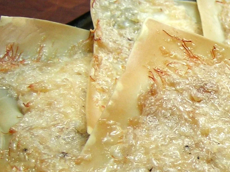 Crispy Crab and Cream Cheese Senbei Crackers