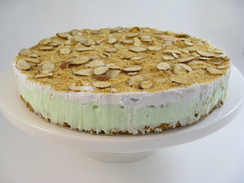 Easter Pistachio Almond Pudding Pie