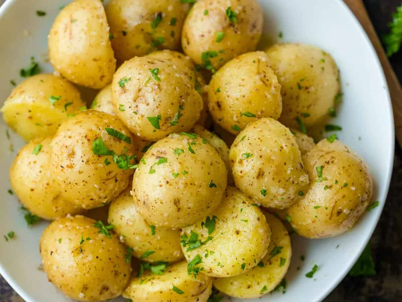 Easy Boiled New Potatoes with Butter and Herbs