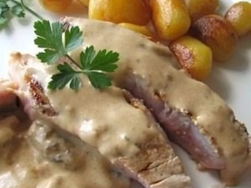 Veal Chops with Morel Mushroom Cream Sauce