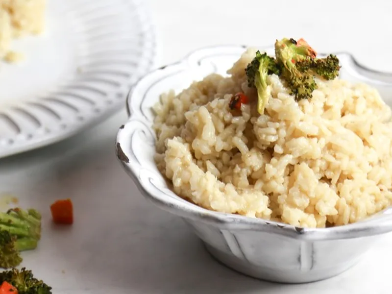 5-Ingredient Vegan Risotto with Lemon