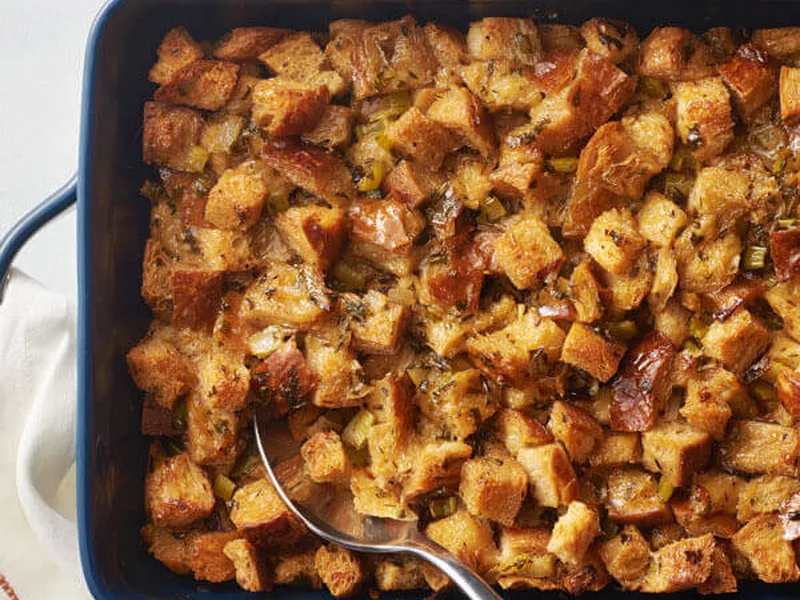 Browned Butter Herb Stuffing with Fresh Sage and Thyme