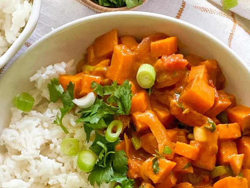 One-Pot Sweet Potato Curry with Coconut Milk