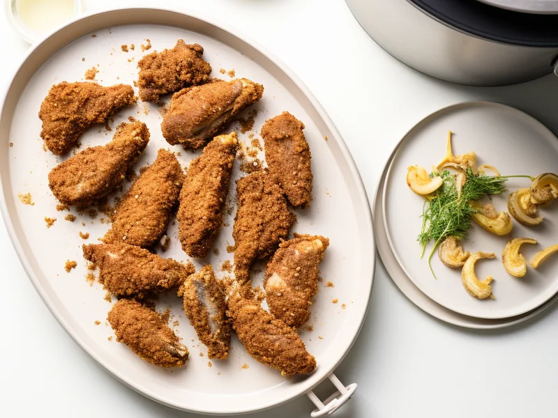 Keto Air Fryer Chicken Tenderloins with Almond Flour Coating