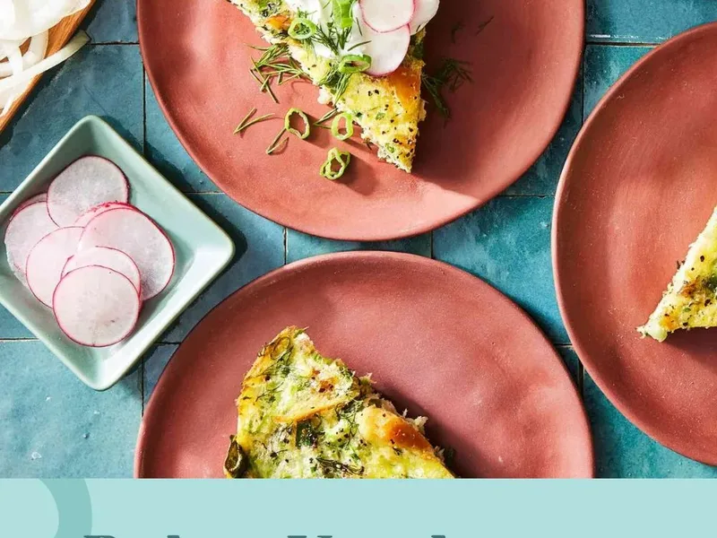 Balyg Kyukyusu Baked Smoked Fish and Herb Omelet