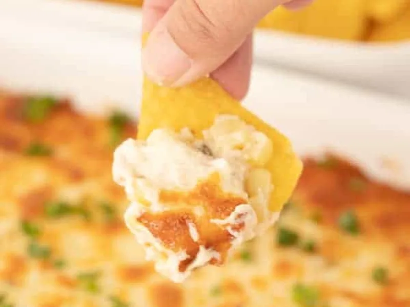 Baked Fiesta Corn Dip with Monterey Jack and Jalapeños