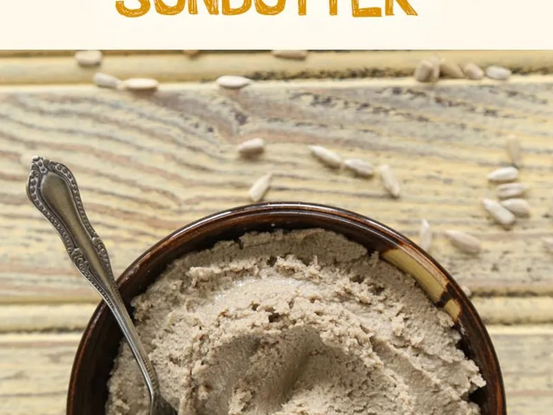 Homemade Sunbutter from Sunflower Seeds