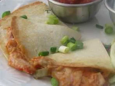 Spicy Chicken Quesadillas with Picante and Monterey Jack