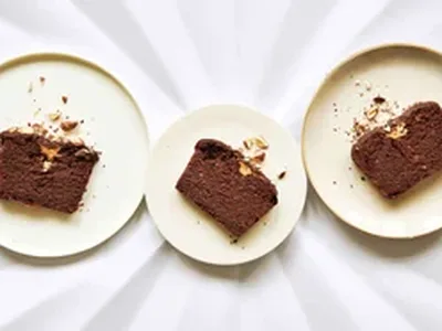 Chocolate Cake with Peanut Butter Swirl