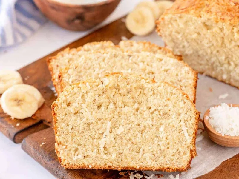 Gluten-Free Coconut Banana Bread with Honey
