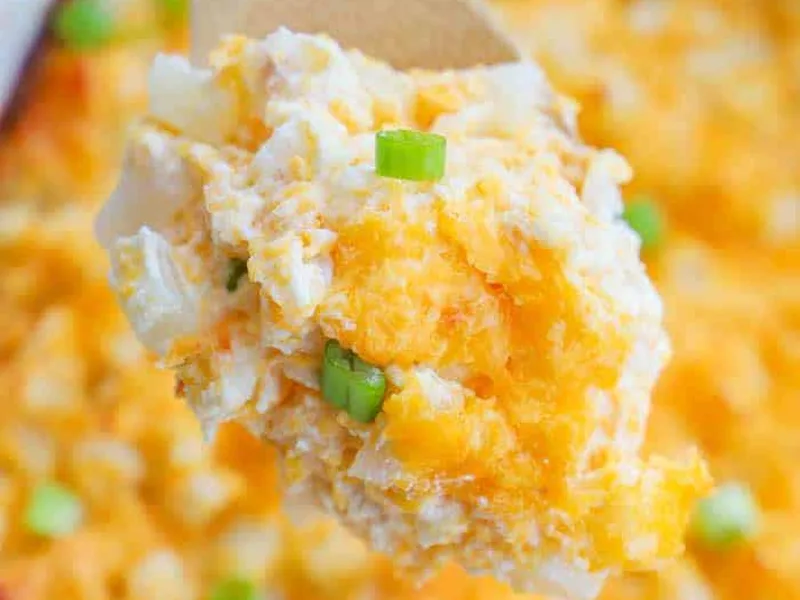 Cheesy Ranch Potato Casserole with Hash Browns and Cheddar