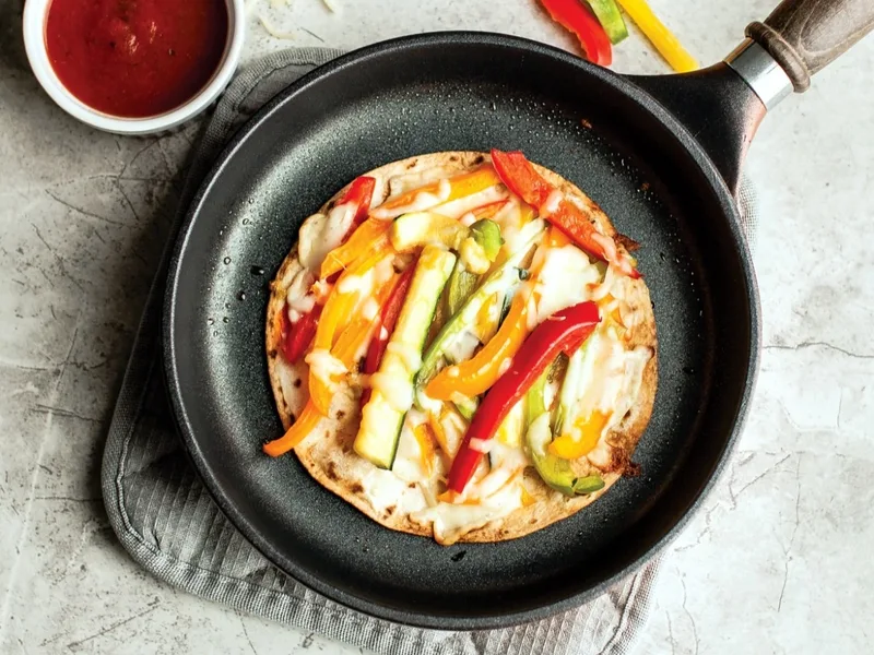 Pizzadillas and Grilled Vegetable Quesadillas