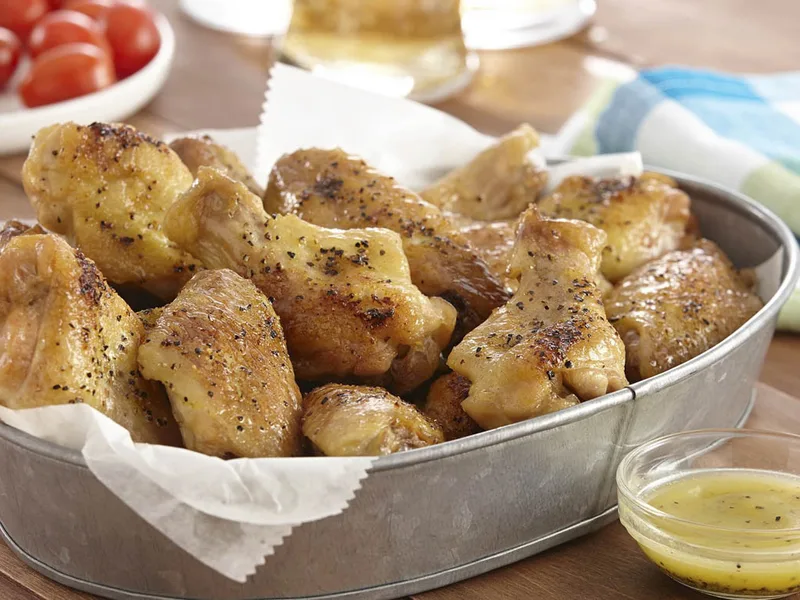 Crispy Oven-Baked Lemon Pepper Chicken Wings