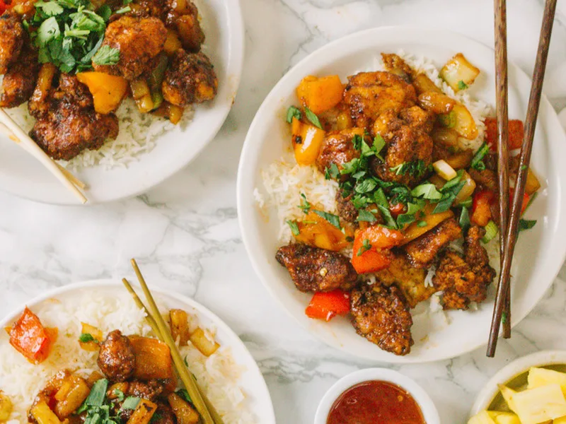 Crispy Sweet and Sour Chicken with Pineapple