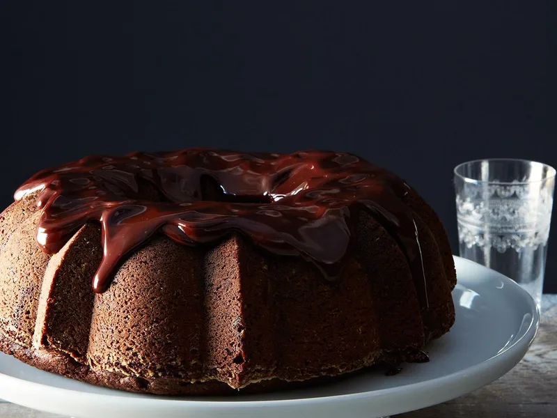 Chocolate Mashed Potato Cake with Rich Chocolate Ganache