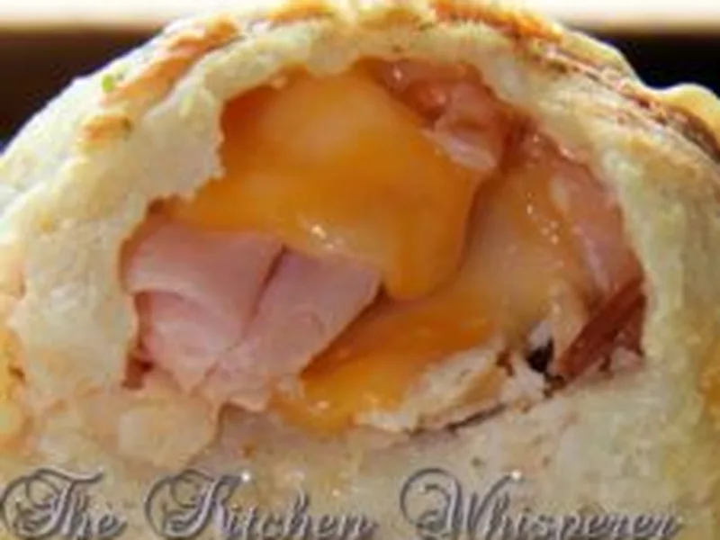 Ham Turkey Club Stuffed Bread Bites with Colby Jack