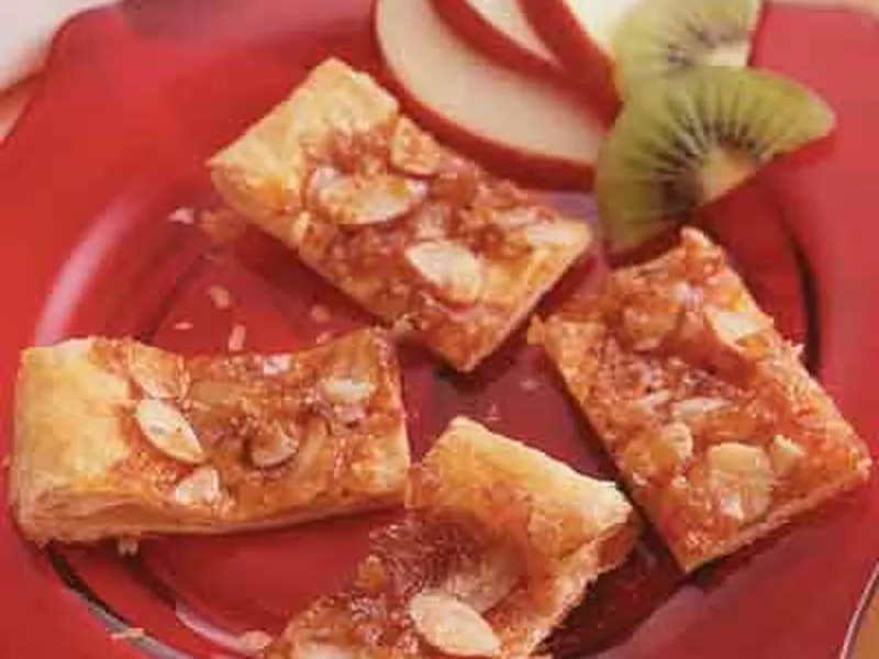 Double Almond Pastry Bars with Puff Pastry