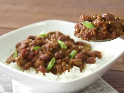 Korean BBQ Chili with Ground Beef and Asian Spices