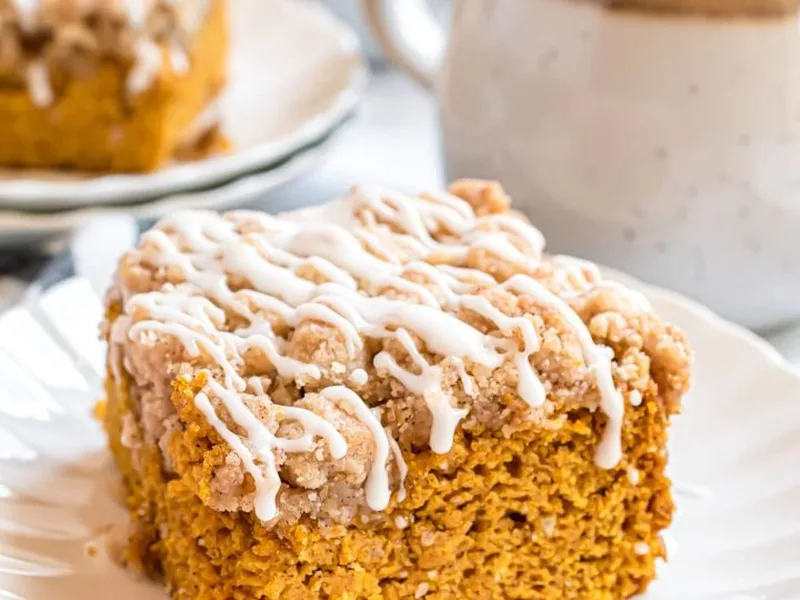 Spiced Pumpkin Coffee Cake with Crumb Topping