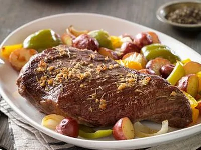 Herb-Roasted Beef Tri-Tip with Root Vegetables