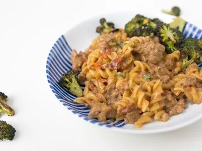 Turkey Sundried Tomato Broccoli Frittata with Balsamic Salad
