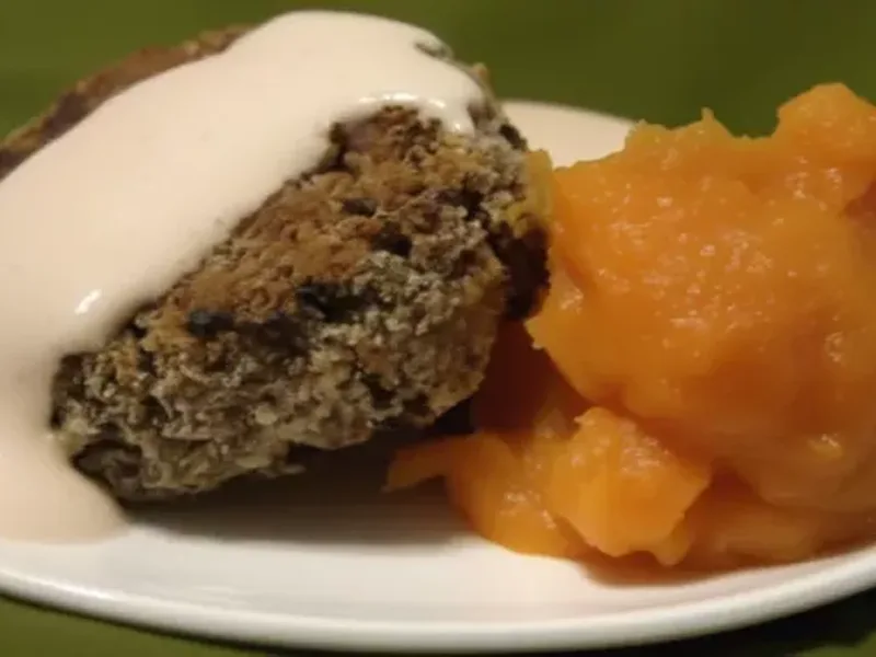 Crispy Spicy Black Bean Cakes with Cilantro