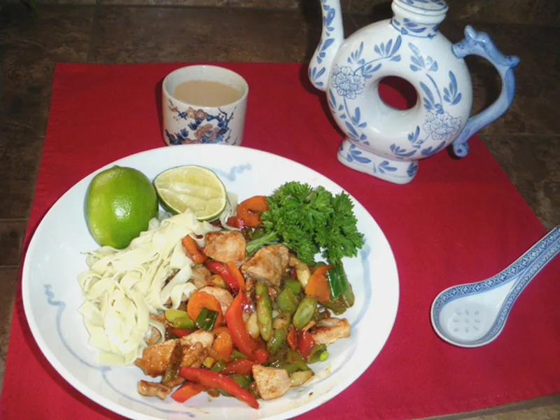 Spicy Pork Stir Fry with Sesame and Lime
