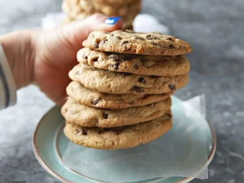 Reese's Puffs Chocolate Chip Cookies with Peanut Butter Frosting