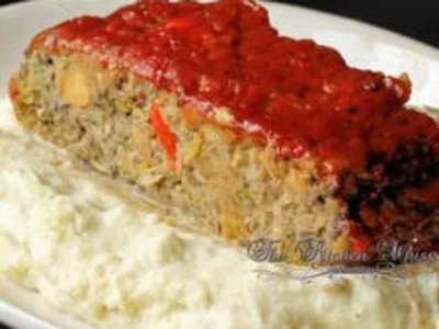 Ultimate Mushroom Veggie Meatloaf with Spicy Ketchup Glaze