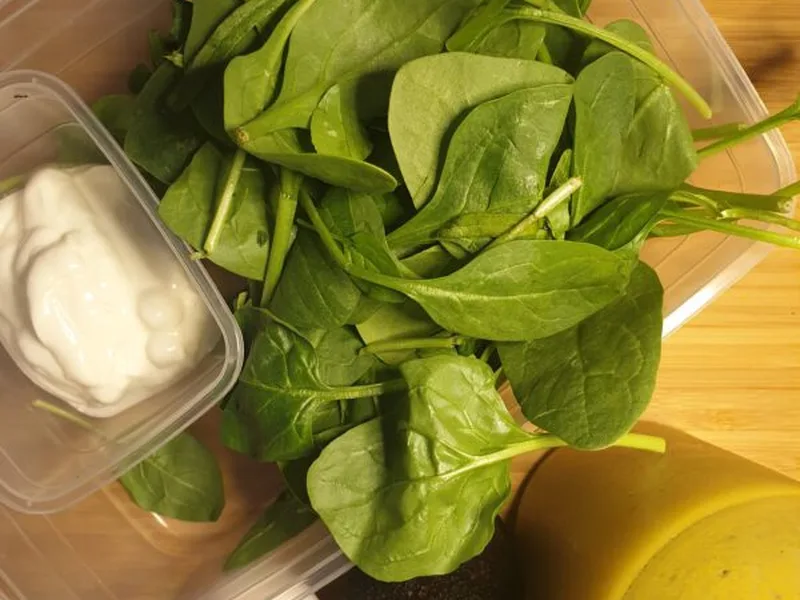 Poached Egg Spinach Avocado Salad