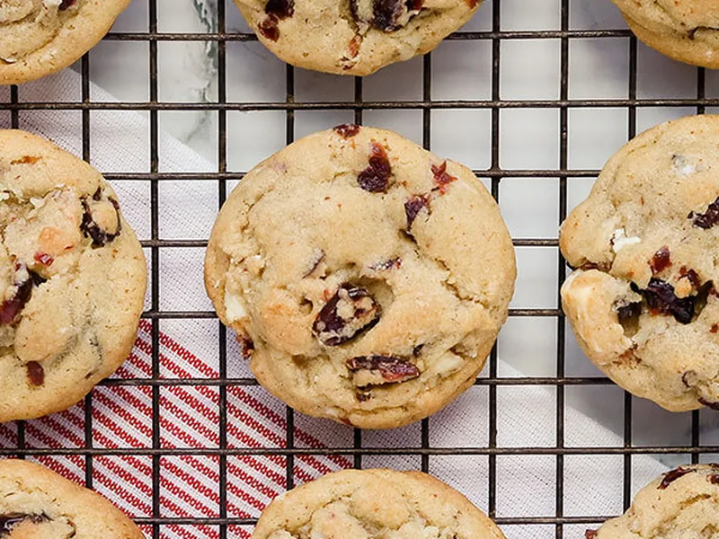 Brown Butter Cranberry White Chocolate Chunk Cookies