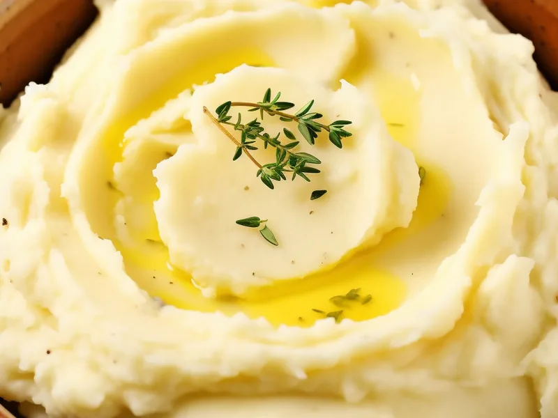 Make-Ahead Cream Cheese Mashed Potatoes with Chives