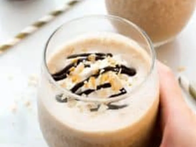 Vegan Coffee Coconut Frappuccino with Frozen Bananas