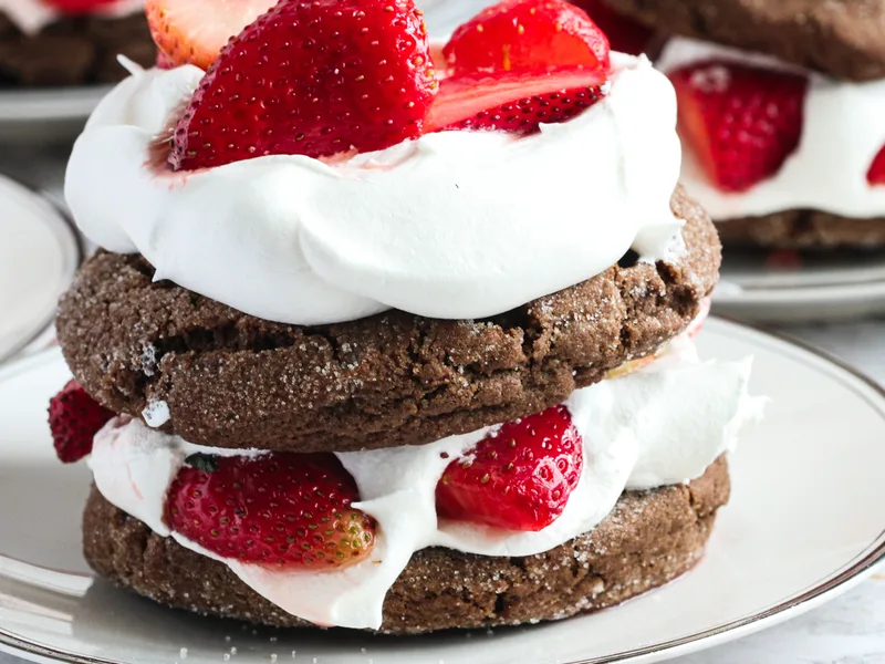 Air Fryer Chocolate Biscuits with Cocoa and Chocolate Chips