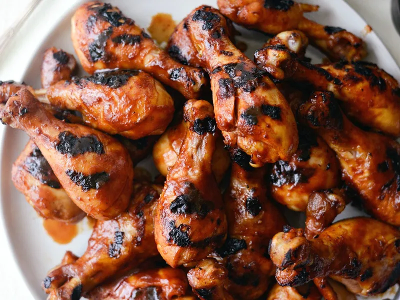 Braised BBQ Chicken Drumsticks with Molasses Glaze