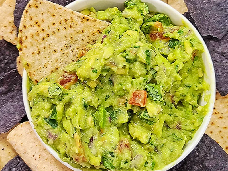 Chunky Guacamole with Fresh Tomato and Jalapeño